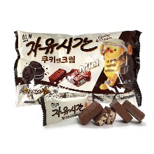 해태 자유시간 미니 쿠키앤크림(400g) 1봉